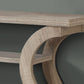 Accent Console Table For Entryway, Unique Curved Design