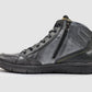 Kcr Group - Men's Thick Wool-Lined Zip-Up Leather Boots