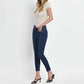 Vervet By Flying Monkey - Emerson Mid Rise Raw Hem Crop Skinny Jeans