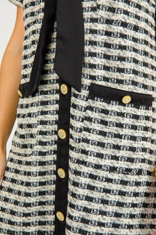 Entro - Timeless Tweed Shift Dress