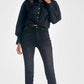 Elan - LONG SLEEVE BUTTON DOWN TWIST FRONT TOP