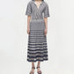 Simkhai - Adley Gingham Knit Cropped Polo