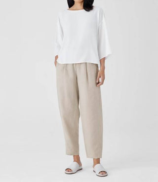 Eileen Fisher - Linen Ankle Pleated Lantern Pant