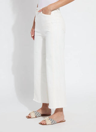Lysse - Women's Noah High Waist Crop Wide Leg Fringe Jean
