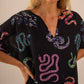 Care Tucker - Beatrice All Over Snake Pattern Kaftan Dress