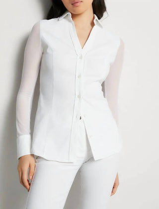 Anatomie - BETH MESH-SLEEVE SHIRT