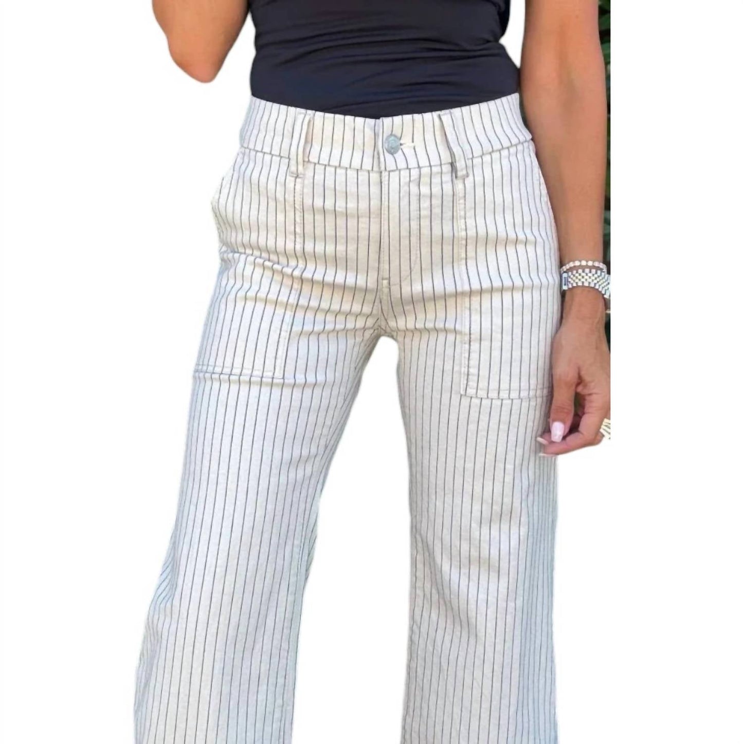 Bevy Flog - Eden Button Crop Pants