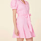 Dolce Cabo - Linen Belted Mini Dress