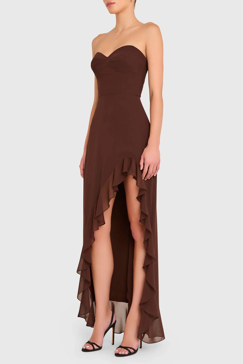 Amanda Uprichard - Eden Soft V-neck Gown