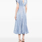 Baruni - Aimee Foiled-finish Midi Dress