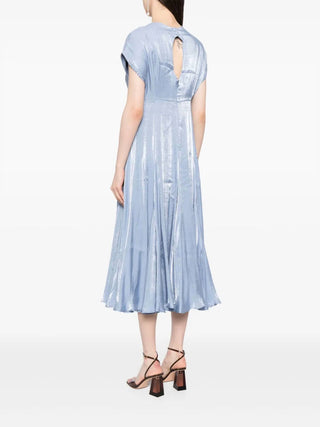 Baruni - Aimee Foiled-finish Midi Dress