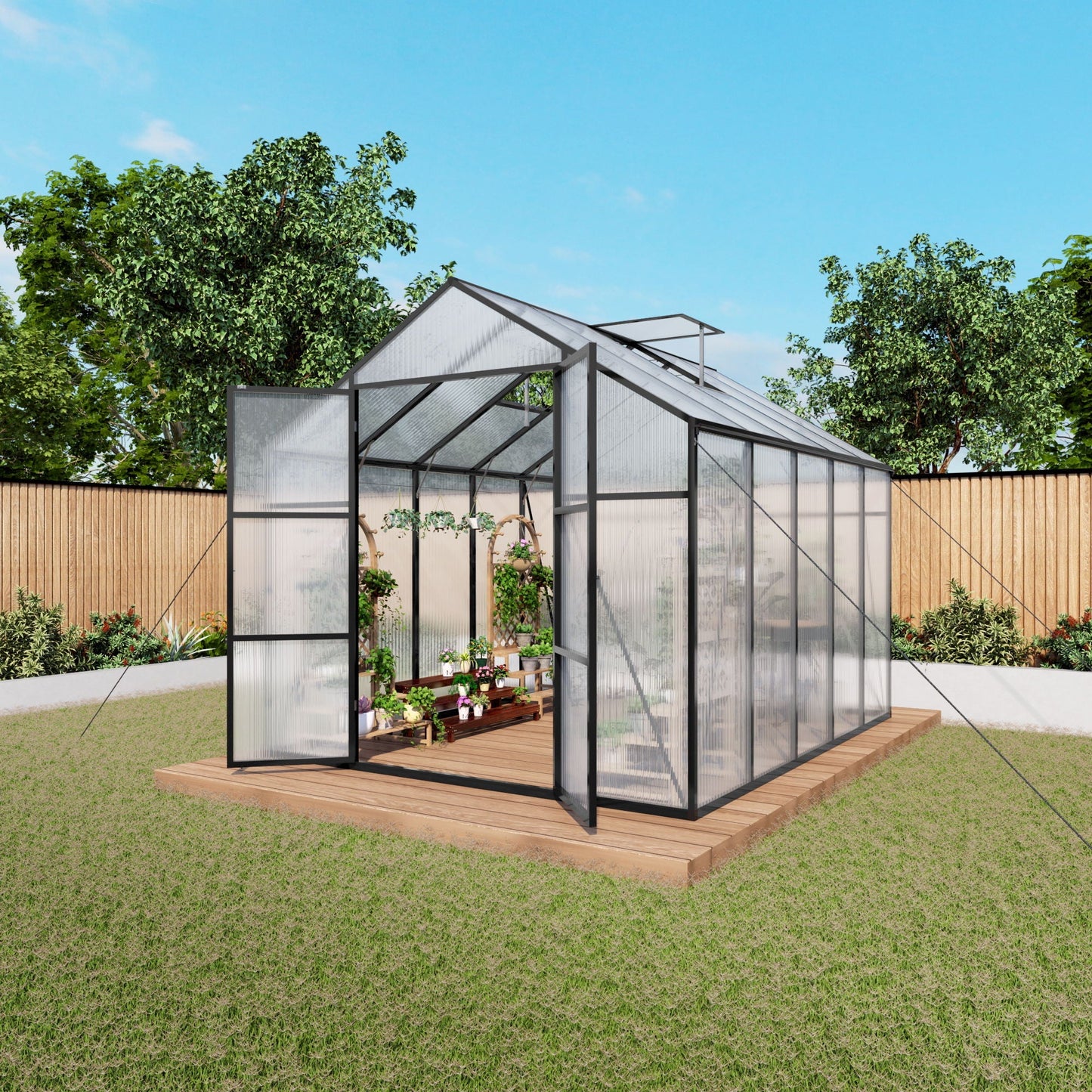 Gain Height Windproof All Season Outdoor Garden Shelter