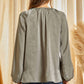 Andree By Unit - Velvety Embroidered Satin Blouse