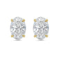 Diana M Jewels - 5.00 Cts Lab Grown Oval Cut Stud Earrings