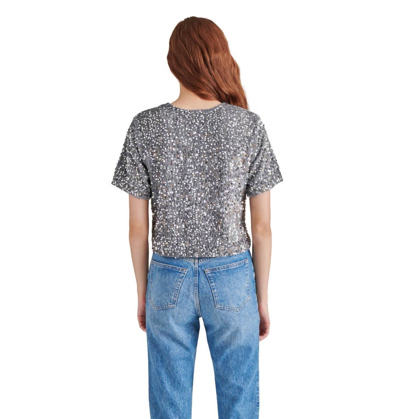 Steve Madden - Cressa Sequin Short Sleeve Top