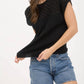 Blu Pepper - Eyelet Sweater Knit Top