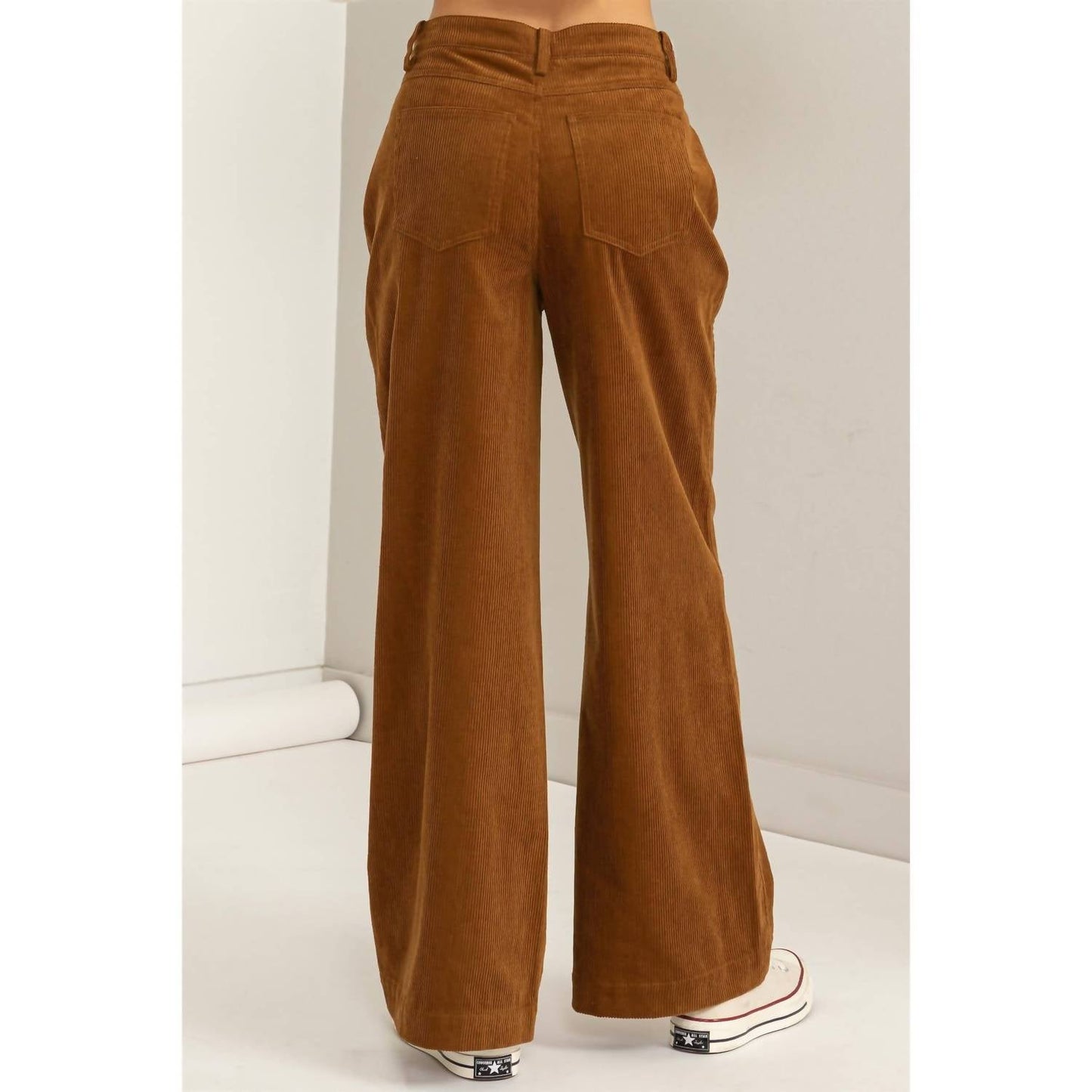 Double Zero - Simply Beautiful Corduroy High Rise Wide Leg Pants