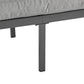 4-Pieces Outdoor Metal Patio Furniture Set with Cushions
