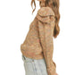 &Merci - Ruffled Shoulder Mix Knit Sweater