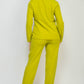 A.C.G. Los Angeles - Midrise Dressy Pants & Button Front Blazer Set