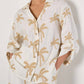 Apricot - Embroidered Palm Trees Shirt