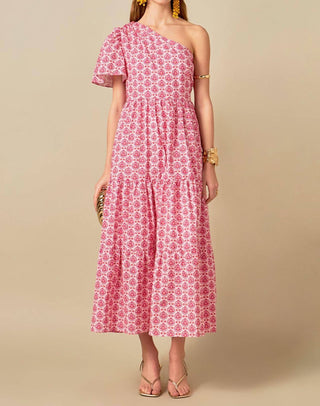 English Factory - Floral One Shoulder Maxi Dress