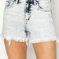 Risen - Acid Wash Denim Shorts