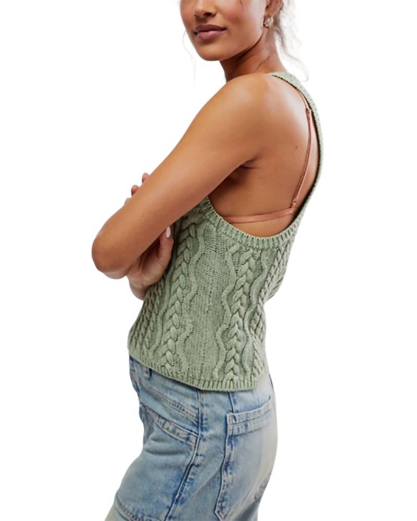 Free People - High Tide Cable Knit Tank Top