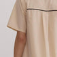 Entro - Neutral Collar Shirt Dress