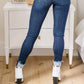 Judy Blue - Mid-Rise Cuffed Skinny Jeans