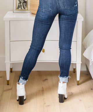 Judy Blue - Mid-Rise Cuffed Skinny Jeans