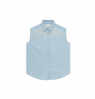 Maison Hotel - Dallas Collared Sleeveless Blouse