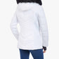 London Fog - Zip-front Puffer Jacket With Removable Faux Fur Trimmed Hood
