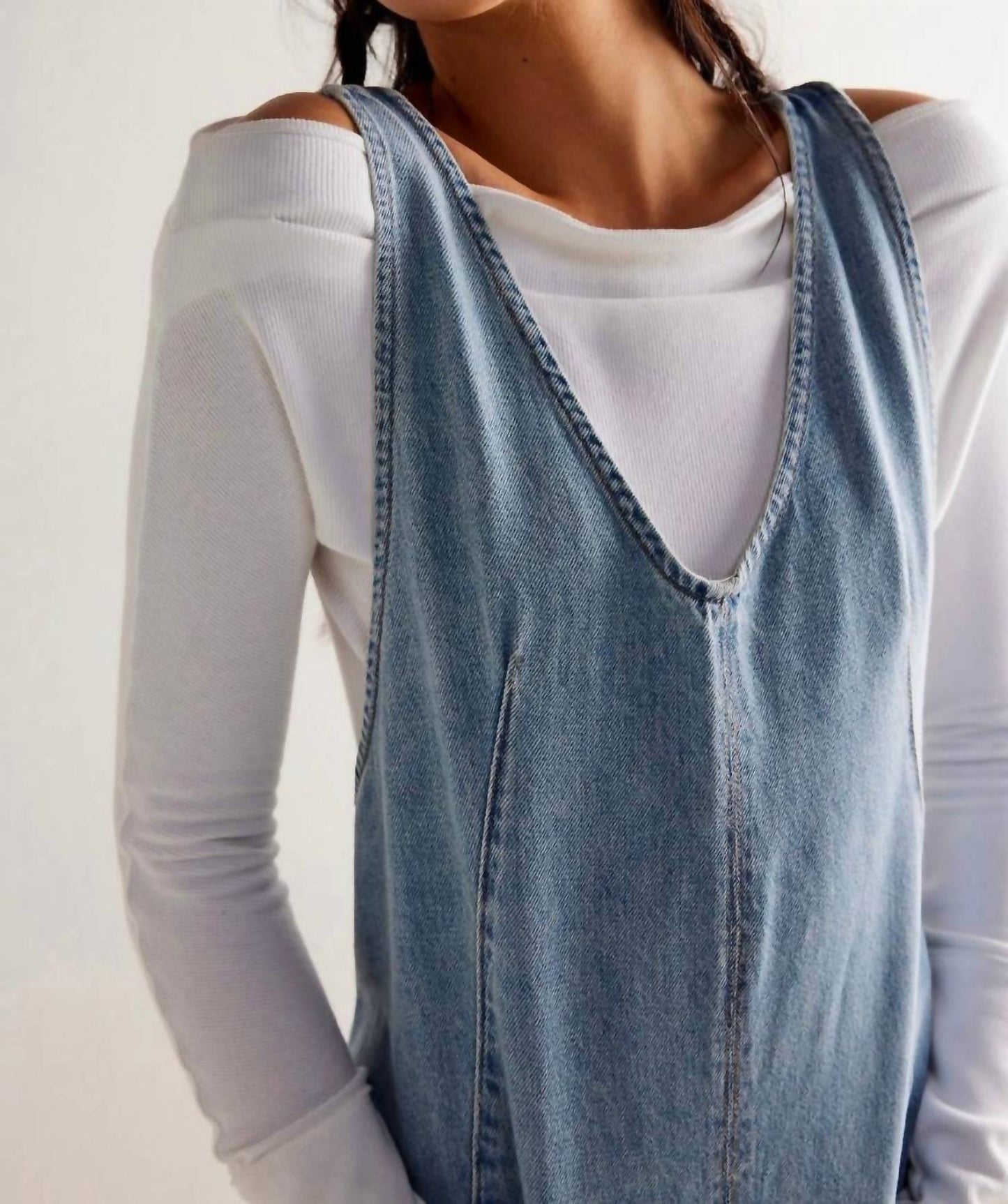 Free People - High Roller Denim Shortall