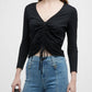 Veronica Beard - Kerr Ruched Front Tee