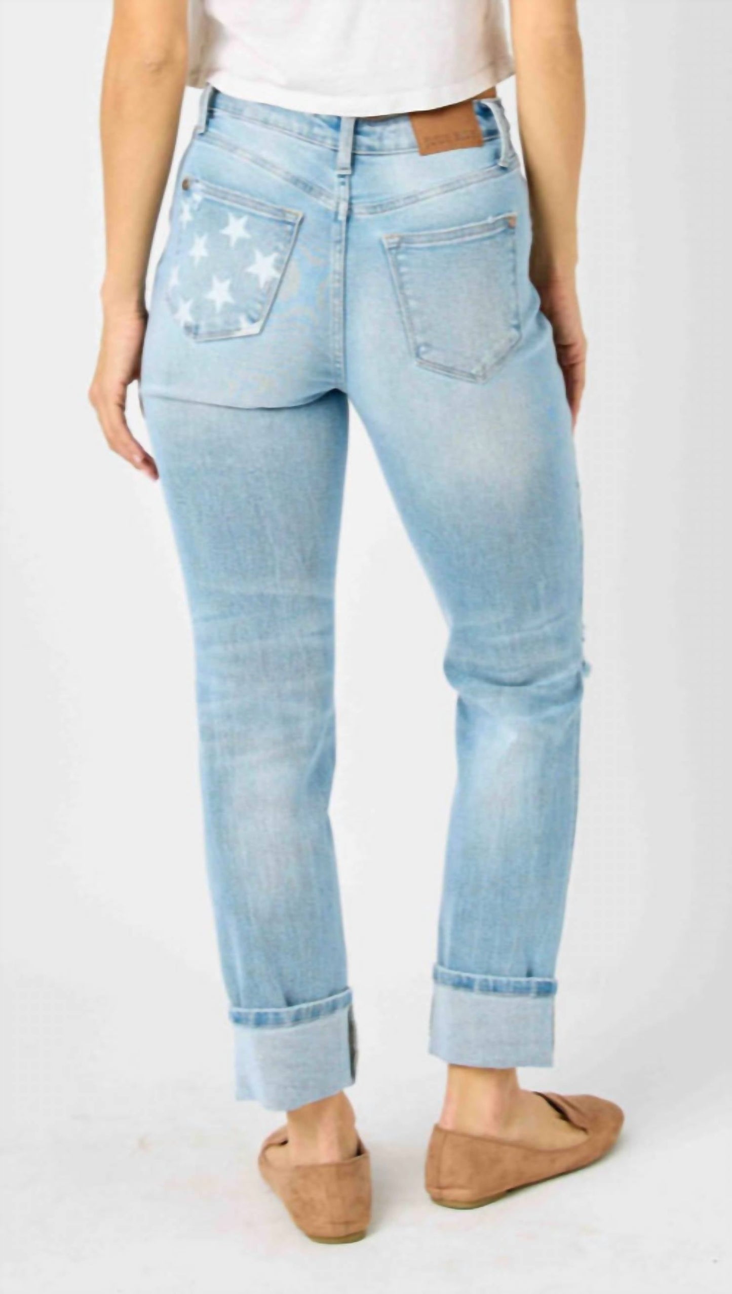 Judy Blue - Star Bright Boyfriend Jeans