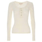 Amo - Sweets Long Sleeve Henley Top