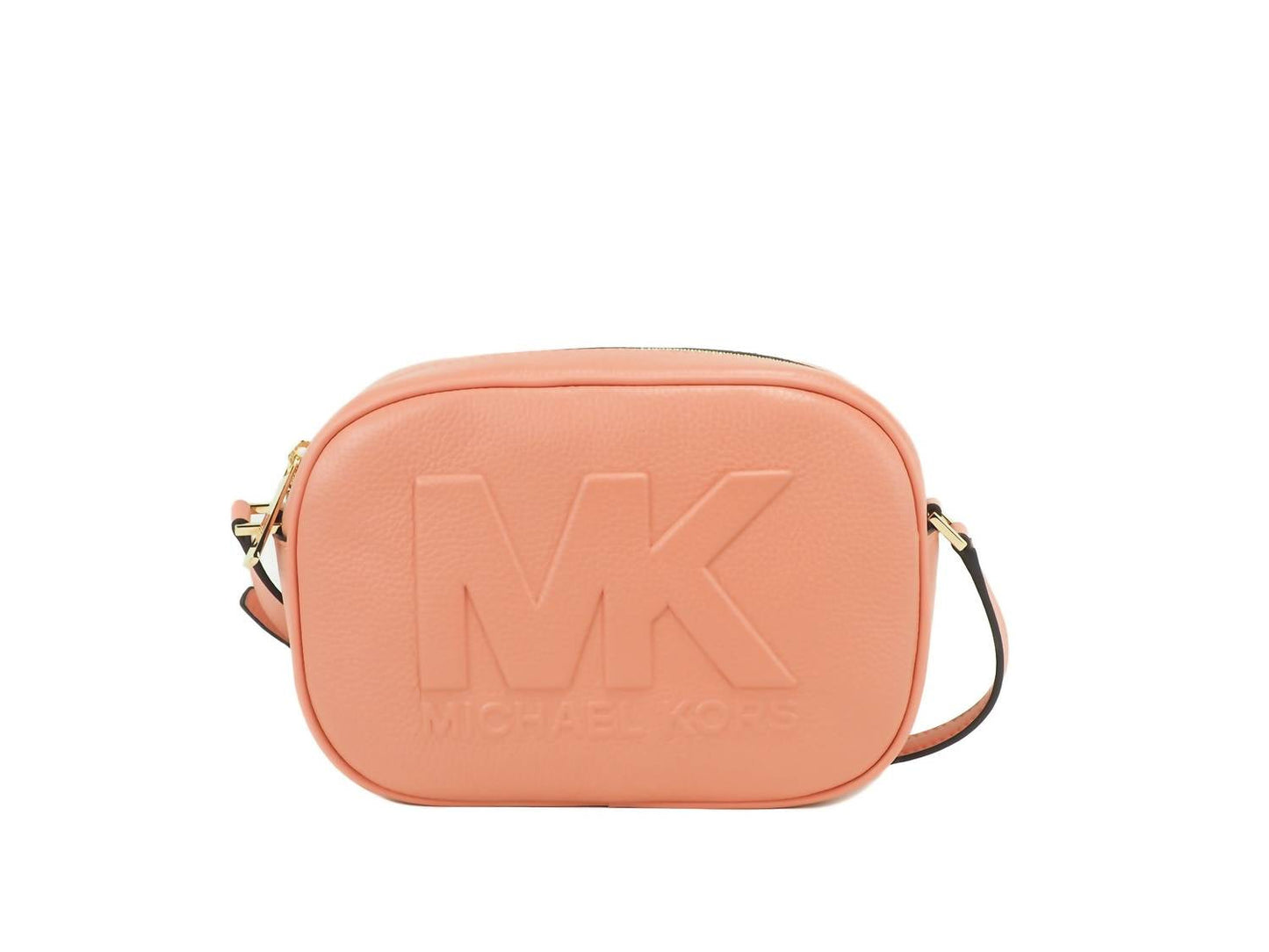 Michael Kors - Women's Jet Set Travel Leather Oval Camera Crossbody Bag Medium