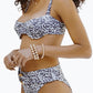 Soah - RILEY LEOPARD-PRINT BUSTIER UNDERWIRE BIKINI TOP