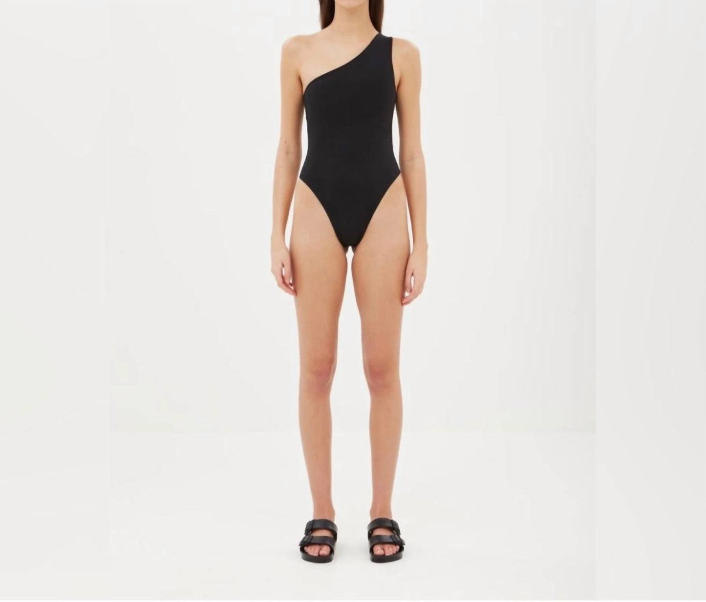 Aexae - One Shoulder One-piece Swimsuit