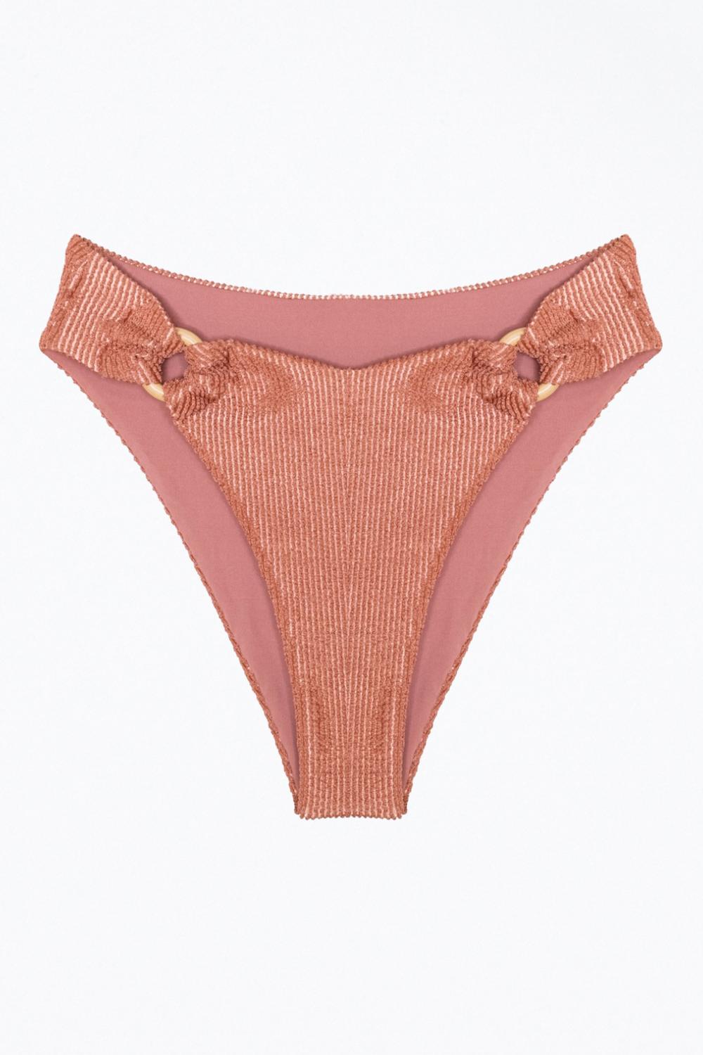 Soah - REBECCA RIBBED O-RING BIKINI BOTTOM