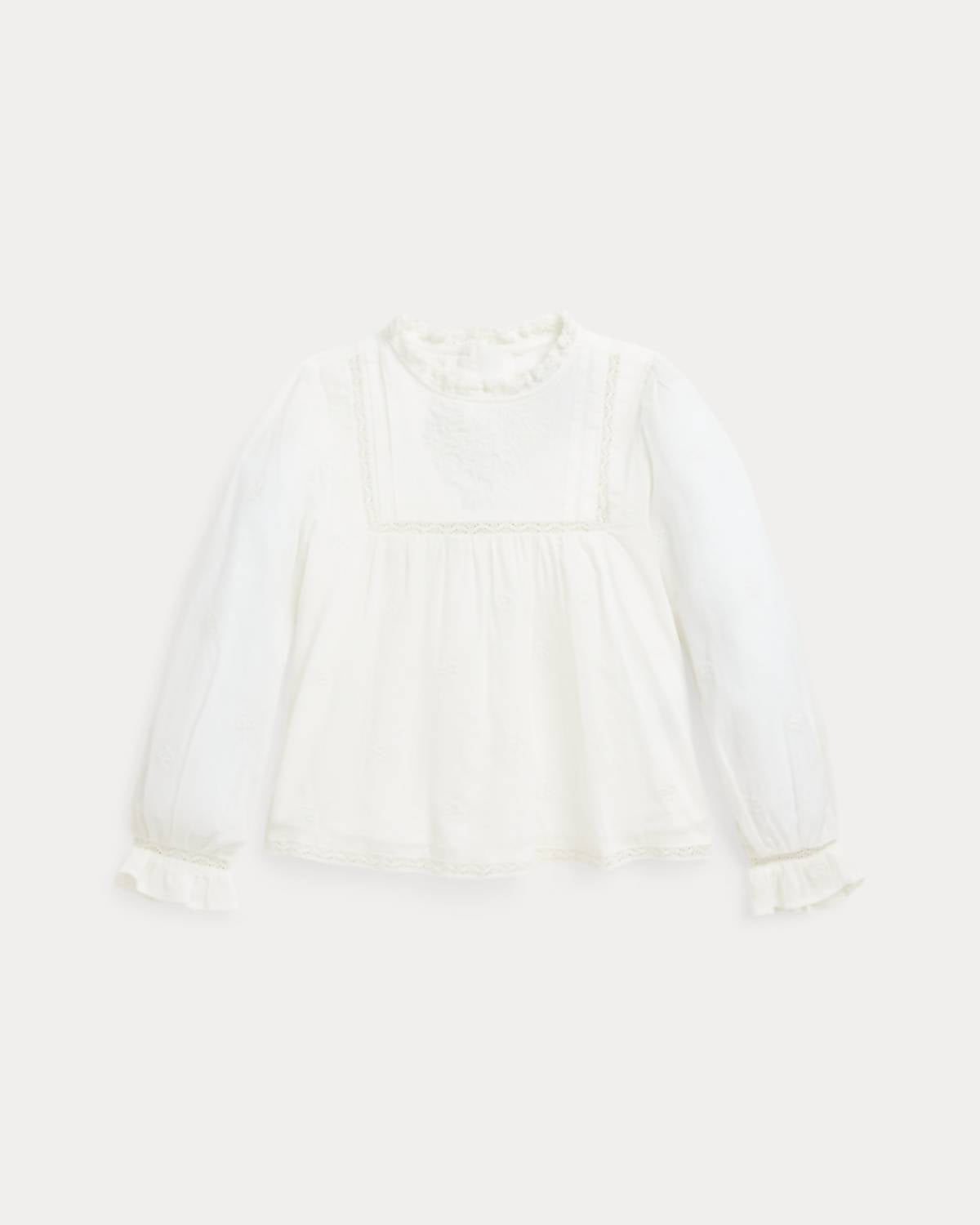 Polo Ralph Lauren - Embroidered Cotton Voile Top