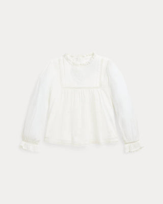Polo Ralph Lauren - Embroidered Cotton Voile Top