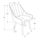 Upholstered Side Dining Chair For Dining Room (Set of 2)