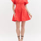 Entro - Button Front Pleated Dress