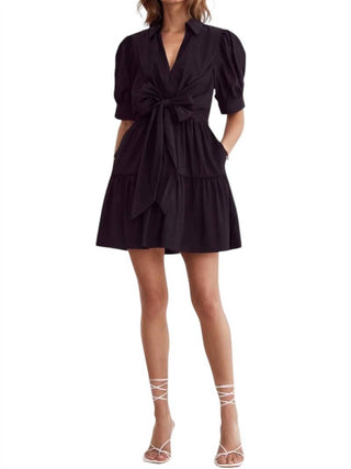 Entro - Victoria Front Bow Mini Dress
