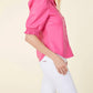 Dolce Cabo - Vegan Leather Short Sleeve Top
