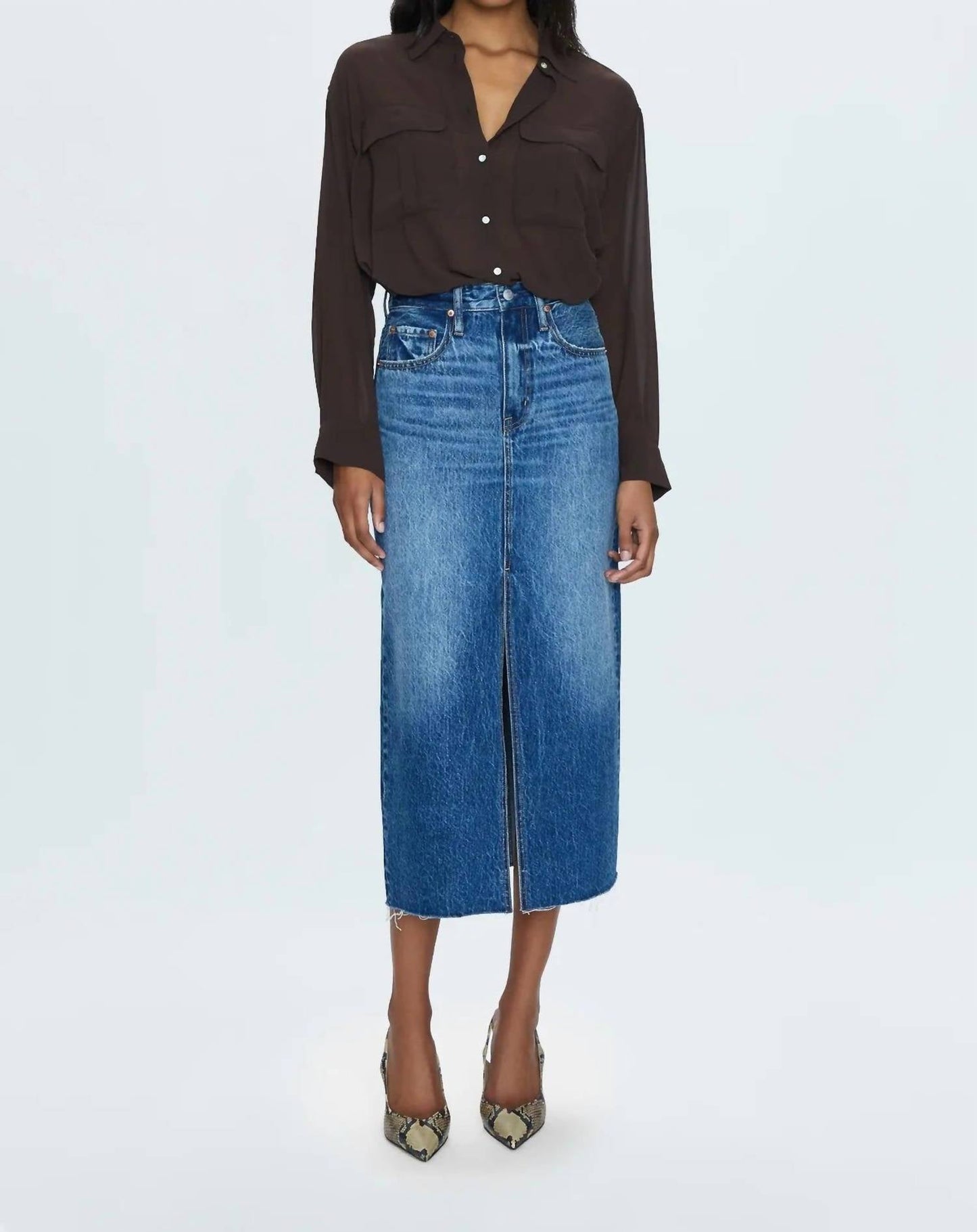 Pistola - Women's Alice Denim Midi Skirt