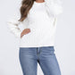 Apricot - Snowy Nights Women's Classic Cable Knit Sweater