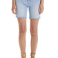 Women's Mother The Tripper Distressed High Waist Fray Cutoff Denim Shorts, Size 26 - Blue